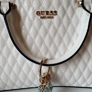 GUESS White Quilted Women's Bag